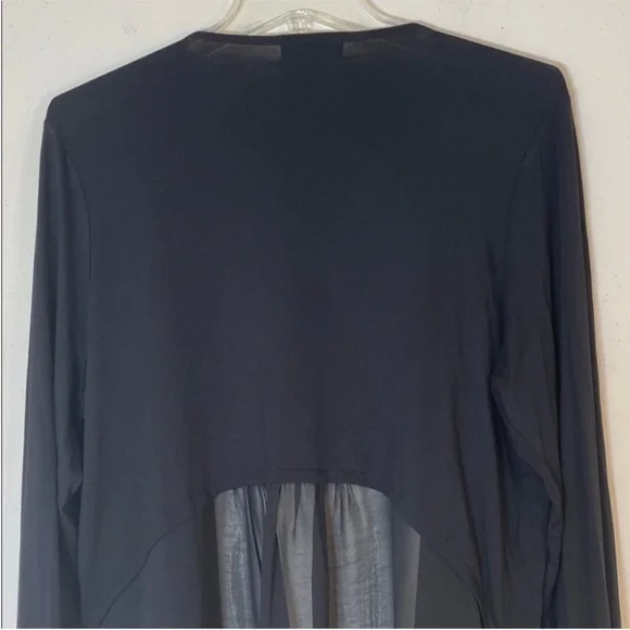 Neiman Marcus Boho Onyx Ruffle 2-Tone Open Front Jacket. Medium. NWT. - Picture 10 of 12